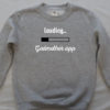 sweater met opschrift: godmother app